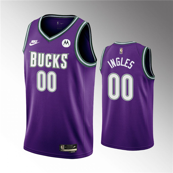 Men's Milwaukee Bucks Active Player Custom 2022/23 Purple Classic Edition Swingman Stitched Basketball Jersey